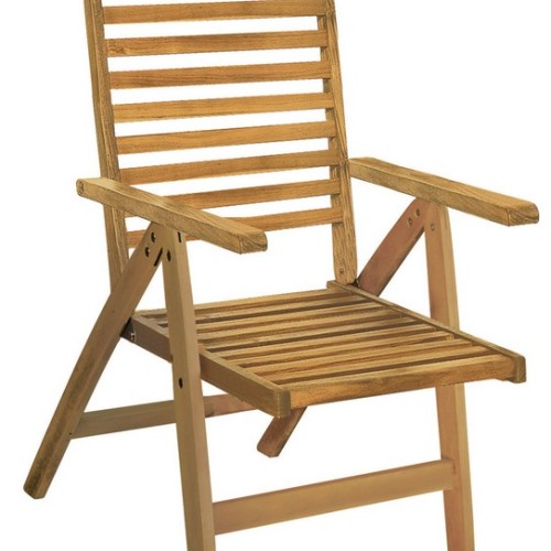 Πτυσσόμενη Πολυθρόνα Ψηλόπλατη 5 Θέσεων Acacia Wood 01
