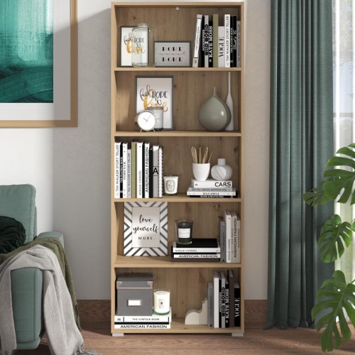 ΒΙΒΛΙΟΘΗΚΗ TOMAR 5 ARTISAN OAK 70x24,5x176,5εκ