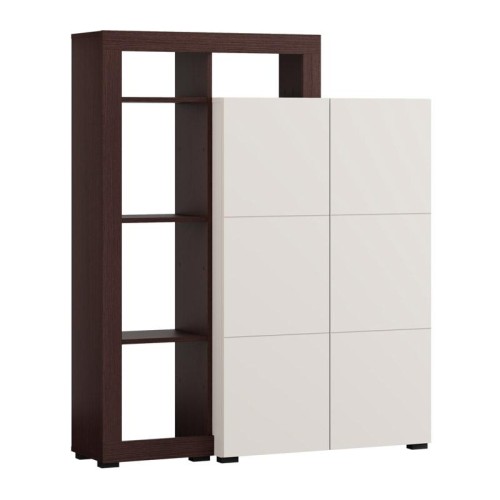 ΒΙΤΡΙΝΑ ARGYLL 2K2V OP 138 CASHMERE ΜΕ DARK TAILOR OAK ΧΡΩΜΑ 116x35x138εκ