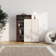 ΒΙΤΡΙΝΑ ARGYLL 2K2V OP 138 CASHMERE ΜΕ DARK TAILOR OAK ΧΡΩΜΑ 116x35x138εκ
