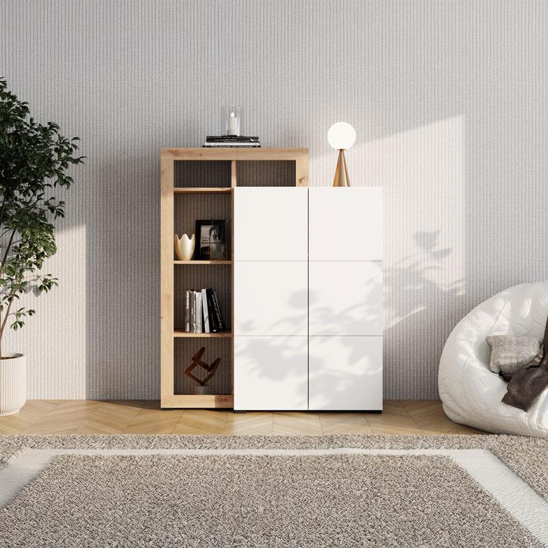 ΒΙΤΡΙΝΑ ARGYLL 2K2V OP 138 ΛΕΥΚΟ ΜΕ ARTISAN OAK ΧΡΩΜΑ 116x35x138εκ ΒΙΤΡΙΝΑ ARGYLL 2K2V OP 138 ΛΕΥΚΟ ΜΕ ARTISAN OAK ΧΡΩΜΑ 116x35x138εκ