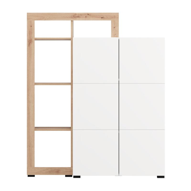 ΒΙΤΡΙΝΑ ARGYLL 2K2V OP 138 ΛΕΥΚΟ ΜΕ ARTISAN OAK ΧΡΩΜΑ 116x35x138εκ ΒΙΤΡΙΝΑ ARGYLL 2K2V OP 138 ΛΕΥΚΟ ΜΕ ARTISAN OAK ΧΡΩΜΑ 116x35x138εκ