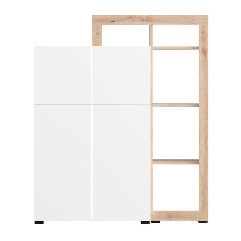 ΒΙΤΡΙΝΑ ARGYLL 2K2V OP 138 ΛΕΥΚΟ ΜΕ ARTISAN OAK ΧΡΩΜΑ 116x35x138εκ ΒΙΤΡΙΝΑ ARGYLL 2K2V OP 138 ΛΕΥΚΟ ΜΕ ARTISAN OAK ΧΡΩΜΑ 116x35x138εκ