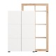 ΒΙΤΡΙΝΑ ARGYLL 2K2V OP 138 ΛΕΥΚΟ ΜΕ ARTISAN OAK ΧΡΩΜΑ 116x35x138εκ ΒΙΤΡΙΝΑ ARGYLL 2K2V OP 138 ΛΕΥΚΟ ΜΕ ARTISAN OAK ΧΡΩΜΑ 116x35x138εκ