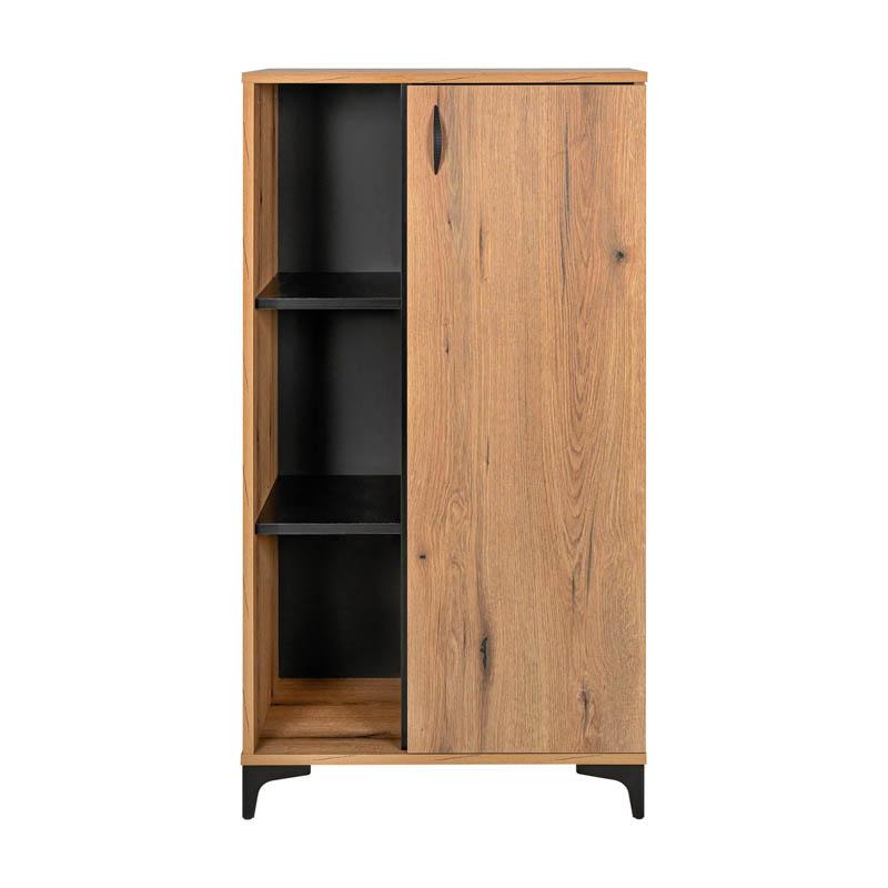 ΒΙΤΡΙΝΑ Fylliana Alba ARTISAN OAK-ΜΑΥΡΟ 68x40x134εκ ΒΙΤΡΙΝΑ Fylliana Alba ARTISAN OAK-ΜΑΥΡΟ 68x40x134εκ