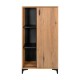 ΒΙΤΡΙΝΑ Fylliana Alba ARTISAN OAK-ΜΑΥΡΟ 68x40x134εκ ΒΙΤΡΙΝΑ Fylliana Alba ARTISAN OAK-ΜΑΥΡΟ 68x40x134εκ