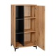 ΒΙΤΡΙΝΑ Fylliana Alba ARTISAN OAK-ΜΑΥΡΟ 68x40x134εκ ΒΙΤΡΙΝΑ Fylliana Alba ARTISAN OAK-ΜΑΥΡΟ 68x40x134εκ