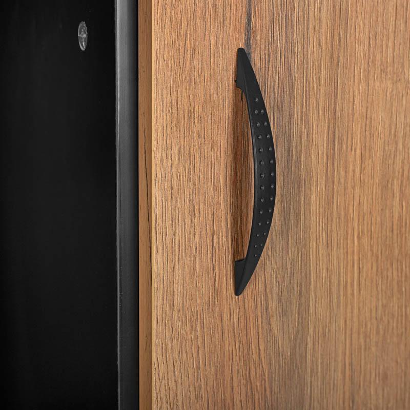 ΒΙΤΡΙΝΑ Fylliana Alba ARTISAN OAK-ΜΑΥΡΟ 68x40x134εκ ΒΙΤΡΙΝΑ Fylliana Alba ARTISAN OAK-ΜΑΥΡΟ 68x40x134εκ