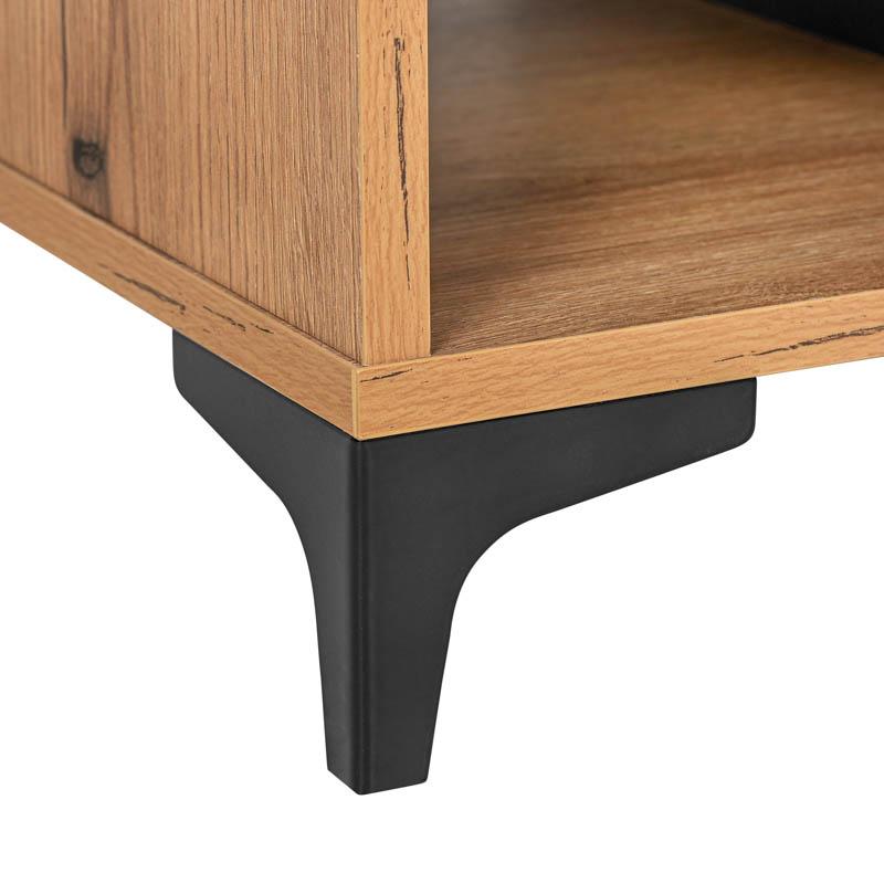 ΒΙΤΡΙΝΑ Fylliana Alba ARTISAN OAK-ΜΑΥΡΟ 68x40x134εκ ΒΙΤΡΙΝΑ Fylliana Alba ARTISAN OAK-ΜΑΥΡΟ 68x40x134εκ