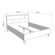 ΔΙΠΛΟ ΚΡΕΒΑΤΙ ALERIA 160 ΛΕΥΚΟ ΧΡΩΜΑ 173x211x102εκ ΔΙΠΛΟ ΚΡΕΒΑΤΙ ALERIA 160 ΛΕΥΚΟ ΧΡΩΜΑ 173x211x102εκ
