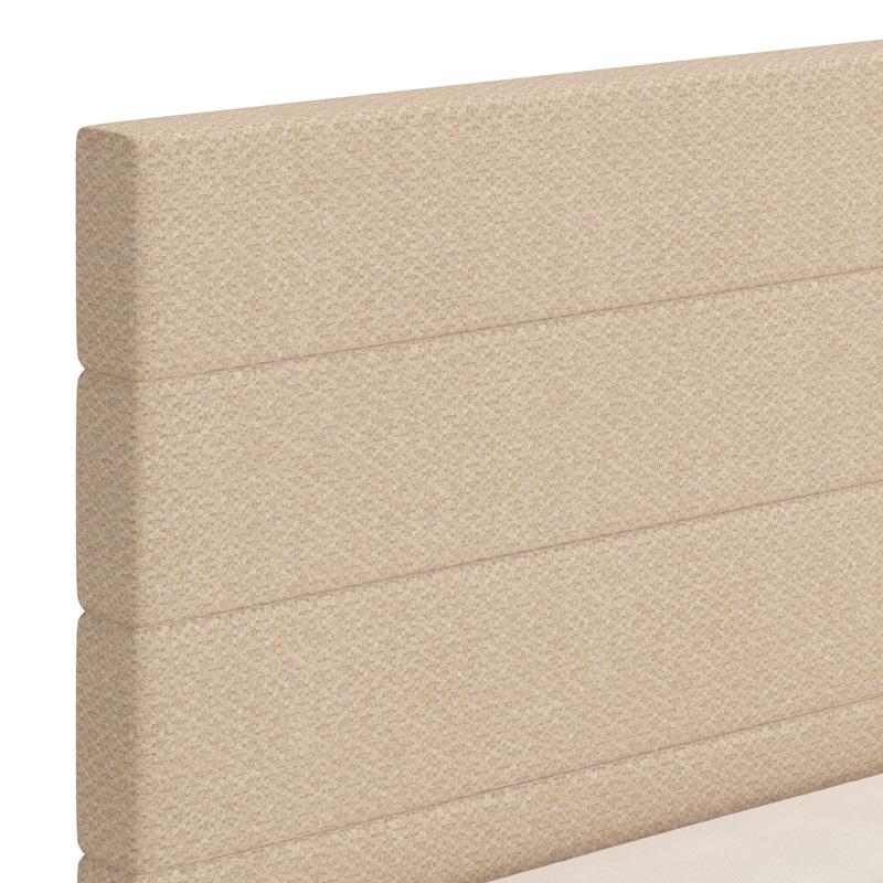 ΔΙΠΛΟ ΚΡΕΒΑΤΙ ARBELA 160 LIGHT PORT OAK ΧΡΩΜΑ ΜΕ ΜΠΕΖ ΥΦΑΣΜΑ 178x214x115εκ