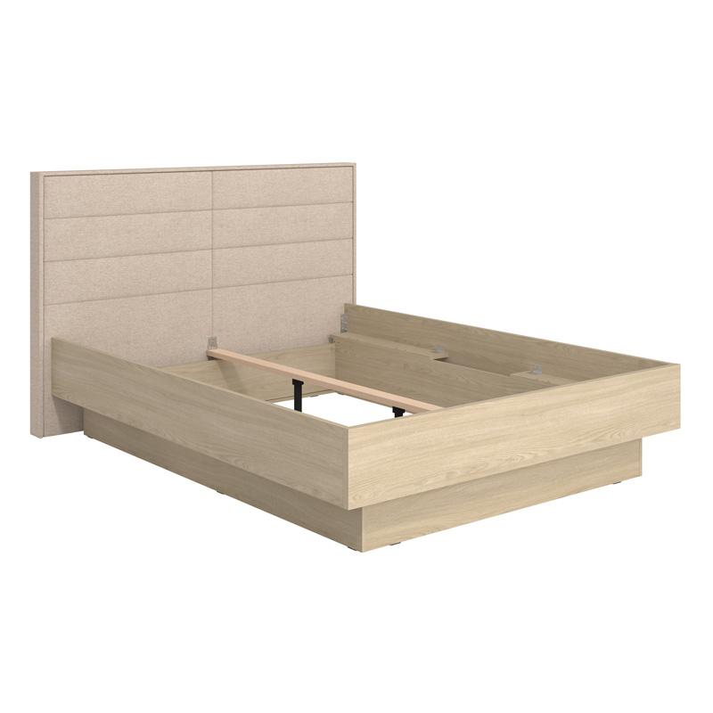 ΔΙΠΛΟ ΚΡΕΒΑΤΙ ARBELA 160 MD LIGHT PORT OAK ΧΡΩΜΑ ΜΕ ΜΠΕΖ ΥΦΑΣΜΑ 178x213x115εκ ΔΙΠΛΟ ΚΡΕΒΑΤΙ ARBELA 160 MD LIGHT PORT OAK ΧΡΩΜΑ ΜΕ ΜΠΕΖ ΥΦΑΣΜΑ 178x213x115εκ