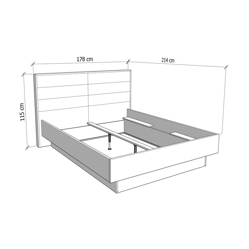 ΔΙΠΛΟ ΚΡΕΒΑΤΙ ARBELA 160 MD LIGHT PORT OAK ΧΡΩΜΑ ΜΕ ΜΠΕΖ ΥΦΑΣΜΑ 178x213x115εκ ΔΙΠΛΟ ΚΡΕΒΑΤΙ ARBELA 160 MD LIGHT PORT OAK ΧΡΩΜΑ ΜΕ ΜΠΕΖ ΥΦΑΣΜΑ 178x213x115εκ