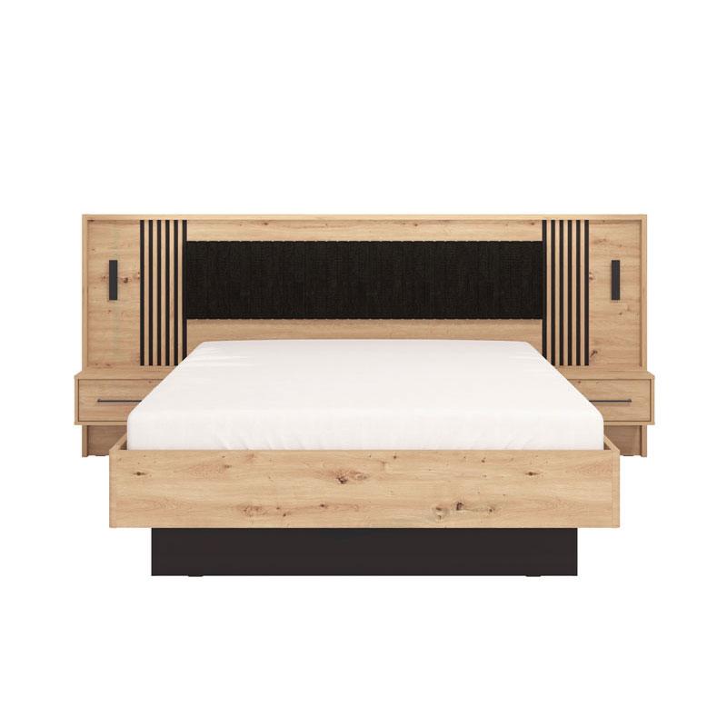 ΔΙΠΛΟ ΚΡΕΒΑΤΙ ASCALON 180 PLUS ARTISAN-ΜΑΥΡΟ ΜΕ ΓΚΡΙ ΥΦΑΣΜΑ 288x209x115εκ ΔΙΠΛΟ ΚΡΕΒΑΤΙ ASCALON 180 PLUS ARTISAN-ΜΑΥΡΟ ΜΕ ΓΚΡΙ ΥΦΑΣΜΑ 288x209x115εκ