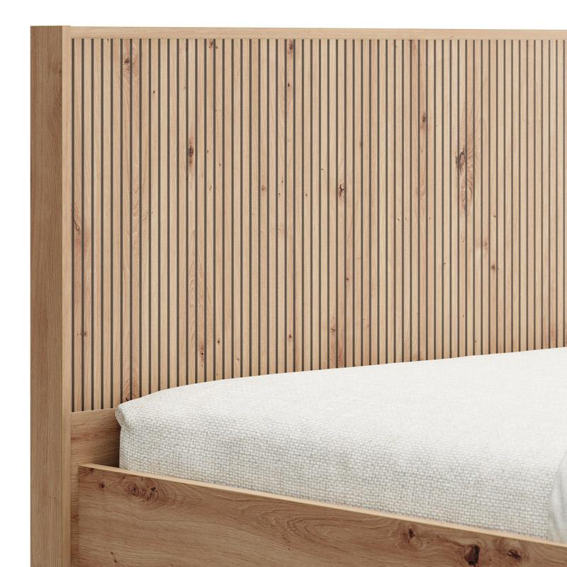 ΔΙΠΛΟ ΚΡΕΒΑΤΙ AVIGNON 180 ARTISAN OAK-ΜΑΥΡΟ ΧΡΩΜΑ 193x211x102εκ ΔΙΠΛΟ ΚΡΕΒΑΤΙ AVIGNON 180 ARTISAN OAK-ΜΑΥΡΟ ΧΡΩΜΑ 193x211x102εκ