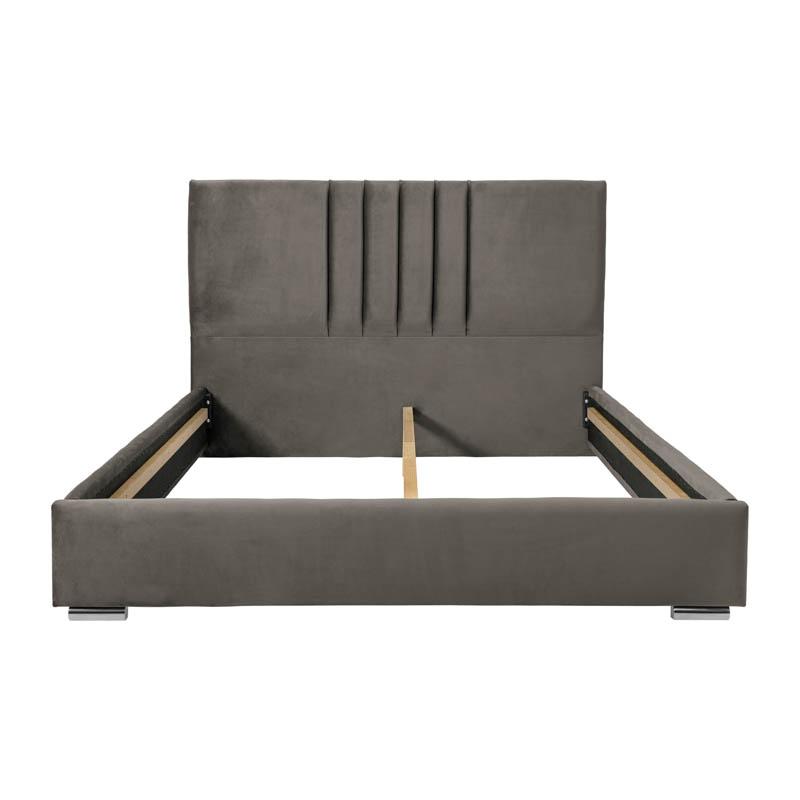 ΔΙΠΛΟ ΚΡΕΒΑΤΙ Fylliana Alessio TAUPE ΧΡΩΜΑ ΥΦΑΣΜΑΤΟΣ 175x214x115εκ (160x200)