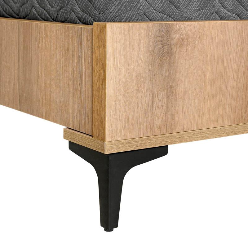 ΔΙΠΛΟ ΚΡΕΒΑΤΙ Fylliana Alicante NATURAL CANELLA OAK ΧΡΩΜΑ 170x210x110εκ (160x200)