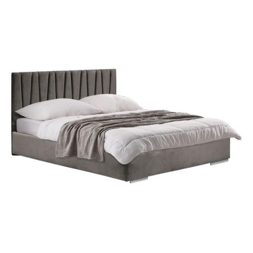 ΔΙΠΛΟ ΚΡΕΒΑΤΙ Fylliana Palermo TAUPE ΧΡΩΜΑ ΥΦΑΣΜΑΤΟΣ 175x214x115εκ