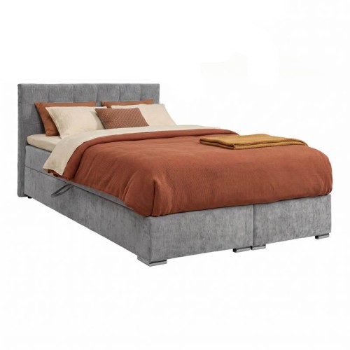 ΔΙΠΛΟ ΚΡΕΒΑΤΙ Fylliana Somnus ΓΚΡΙ ΧΡΩΜΑ 160x207x110εκ