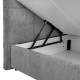 ΔΙΠΛΟ ΚΡΕΒΑΤΙ Fylliana Somnus ΓΚΡΙ ΧΡΩΜΑ 160x207x110εκ
