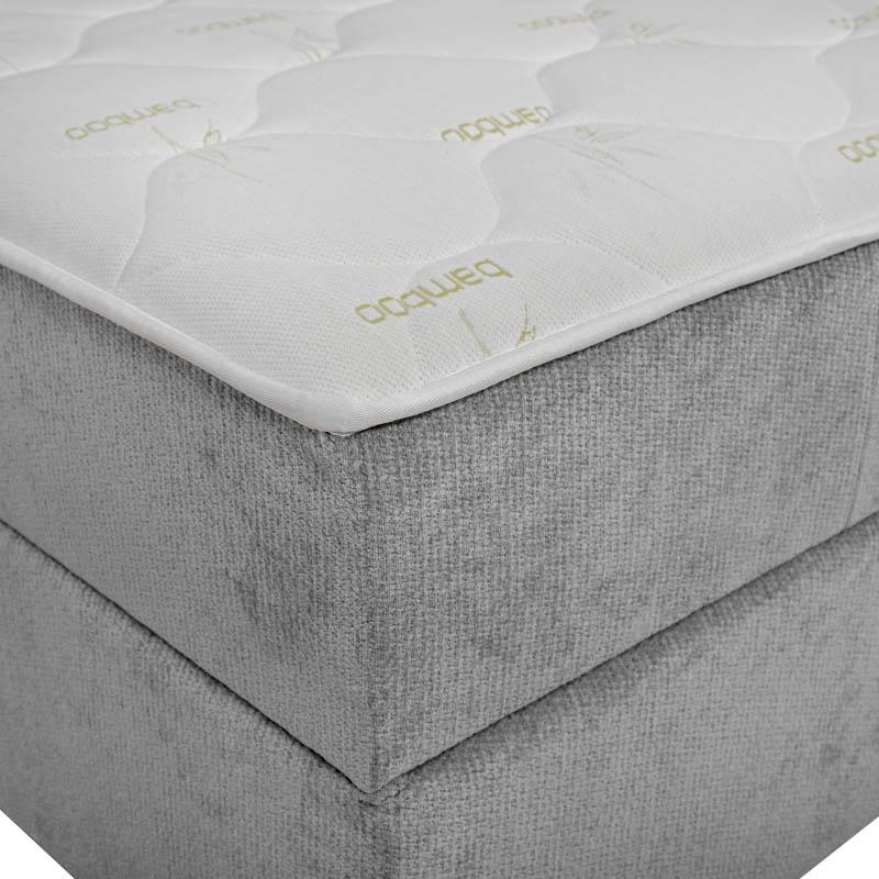 ΔΙΠΛΟ ΚΡΕΒΑΤΙ Fylliana Somnus ΓΚΡΙ ΧΡΩΜΑ 160x207x110εκ