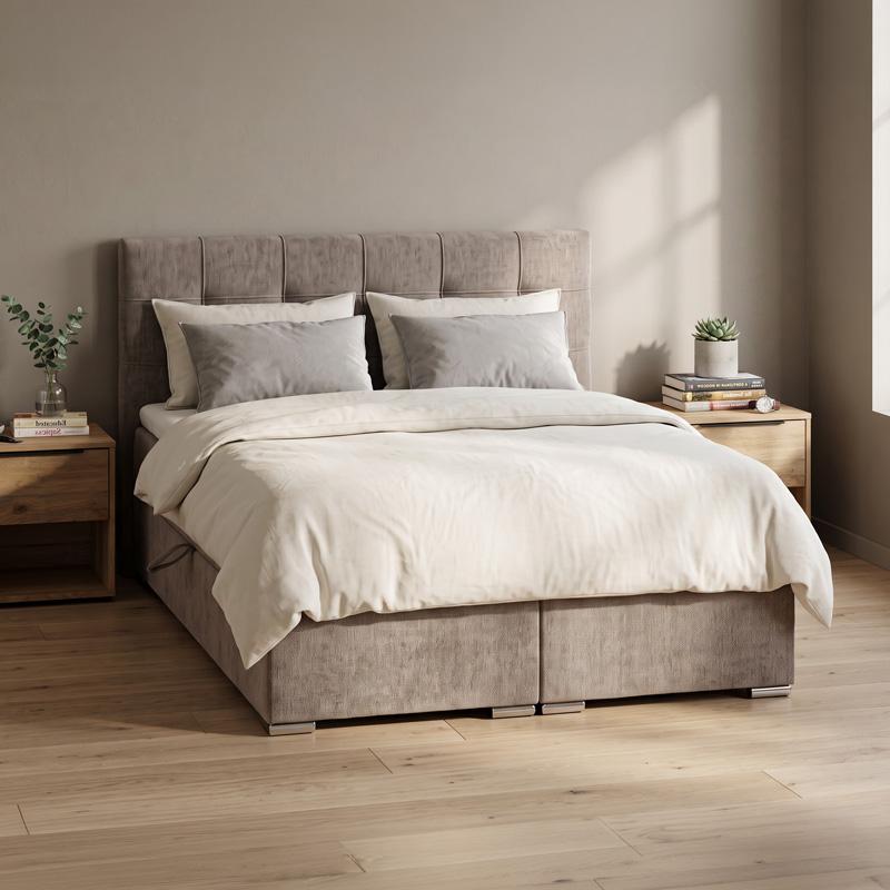 ΔΙΠΛΟ ΚΡΕΒΑΤΙ Fylliana Somnus TAUPE ΧΡΩΜΑ 160x207x110εκ ΔΙΠΛΟ ΚΡΕΒΑΤΙ Fylliana Somnus TAUPE ΧΡΩΜΑ 160x207x110εκ