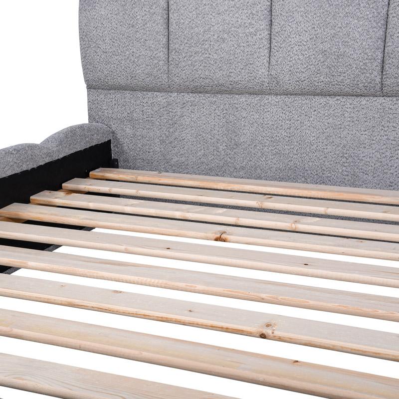 ΔΙΠΛΟ ΚΡΕΒΑΤΙ Fylliana Velora ΓΚΡΙ ΧΡΩΜΑ 185x223x125εκ (160x200) ΔΙΠΛΟ ΚΡΕΒΑΤΙ Fylliana Velora ΓΚΡΙ ΧΡΩΜΑ 185x223x125εκ (160x200)