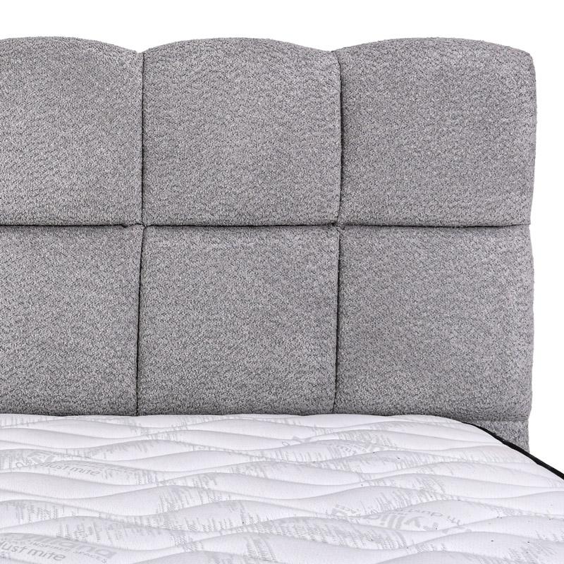 ΔΙΠΛΟ ΚΡΕΒΑΤΙ Fylliana Velora ΓΚΡΙ ΧΡΩΜΑ 185x223x125εκ (160x200) ΔΙΠΛΟ ΚΡΕΒΑΤΙ Fylliana Velora ΓΚΡΙ ΧΡΩΜΑ 185x223x125εκ (160x200)