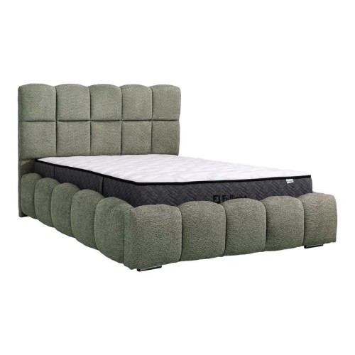 ΔΙΠΛΟ ΚΡΕΒΑΤΙ Fylliana Velora ΛΑΔΙ ΧΡΩΜΑ 185x223x125εκ (160x200)