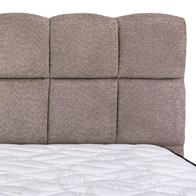 ΔΙΠΛΟ ΚΡΕΒΑΤΙ Fylliana Velora TAUPE ΧΡΩΜΑ 185x223x125εκ (160x200)