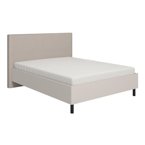 ΔΙΠΛΟ ΚΡΕΒΑΤΙ SERDICA 160 CASHMERE ΧΡΩΜΑ ΜΕ ΜΠΕΖ ΥΦΑΣΜΑ 191x214x115εκ