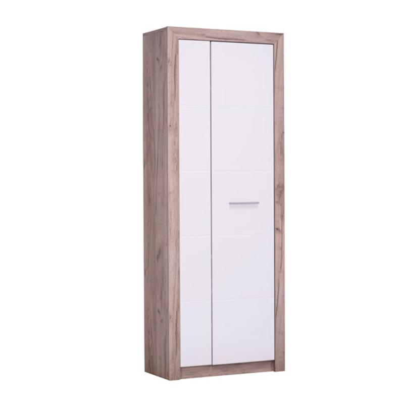 ΕΠΙΠΛΟ ΧΟΛ Astor P2 Grey Oak-Λευκή Λάκα 73*35*194.5