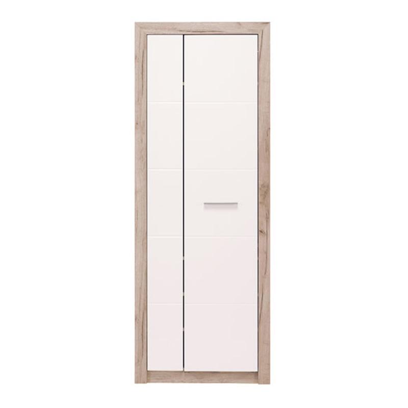 ΕΠΙΠΛΟ ΧΟΛ Astor P2 Grey Oak-Λευκή Λάκα 73*35*194.5
