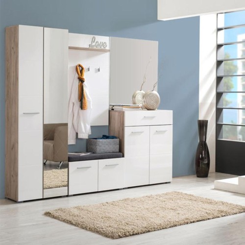 ΕΠΙΠΛΟ ΧΟΛ Beny ΚΟΜ 760 GREY OAK-ΛΕΥΚΗ ΛΑΚΑ 79x35x45εκ
