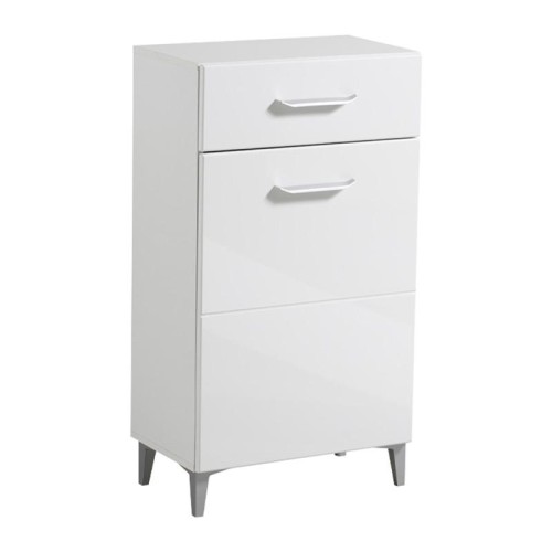 ΕΠΙΠΛΟ ΧΟΛ COMO 1K1F ΛΕΥΚΟ-ΛΕΥΚΗ ΛΑΚΑ 58x35x104,5εκ