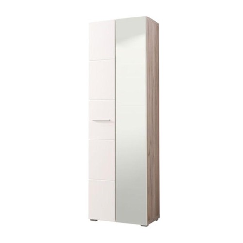 ΕΠΙΠΛΟ ΧΟΛ ΜΕ ΚΑΘΡΕΦΤΗ Beny 2K OG GREY-ΛΕΥΚΗ ΛΑΚΑ 60x35x192,5εκ