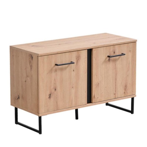 ΕΠΙΠΛΟ ΧΟΛ SARDINIA KOM ARTISAN OAK / ΜΑΥΡΟ 84,5x35x54,5εκ