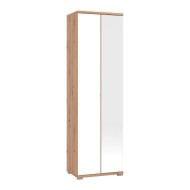 ΕΠΙΠΛΟ ΕΙΣΟΔΟΥ TENERIFE P2 OG ΜΕ ΚΑΘΡΕΦΤΗ ARTISAN OAK-ΛΕΥΚΟ PAINTED GLASS 58x40x193εκ