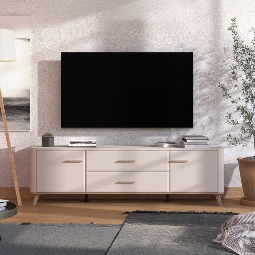 ΕΠΙΠΛΟ ΤΗΛΕΟΡΑΣΗΣ DARWEN 180 3K2F2V CASHMERE/ARTISAN OAK/CASHMERE MATT FOIL 180x40x53εκ