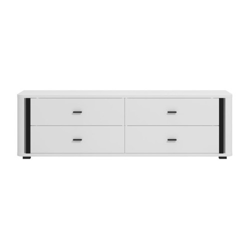 ΕΠΙΠΛΟ ΤΗΛΕΟΡΑΣΗΣ YORK 4F ΛΕΥΚΟ/ΜΑΥΡΟ MAT ΧΡΩΜΑ 177x40x52εκ