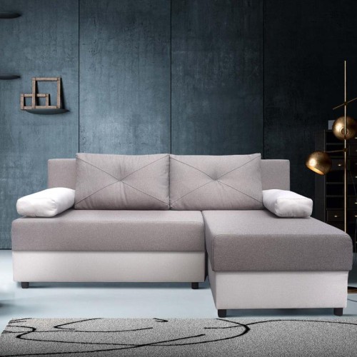 ΓΩΝΙΑΚΟΣ ΚΑΝΑΠΕΣ Fylliana Romeo ΜΠΕΖ ΥΦΑΣΜΑ 202x137x88εκ