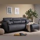 ΓΩΝΙΑΚΟΣ ΚΑΝΑΠΕΣ-ΚΡΕΒΑΤΙ CASTEL ΓΚΡΙ 213x154x74εκ ΓΩΝΙΑΚΟΣ ΚΑΝΑΠΕΣ-ΚΡΕΒΑΤΙ CASTEL ΓΚΡΙ 213x154x74εκ