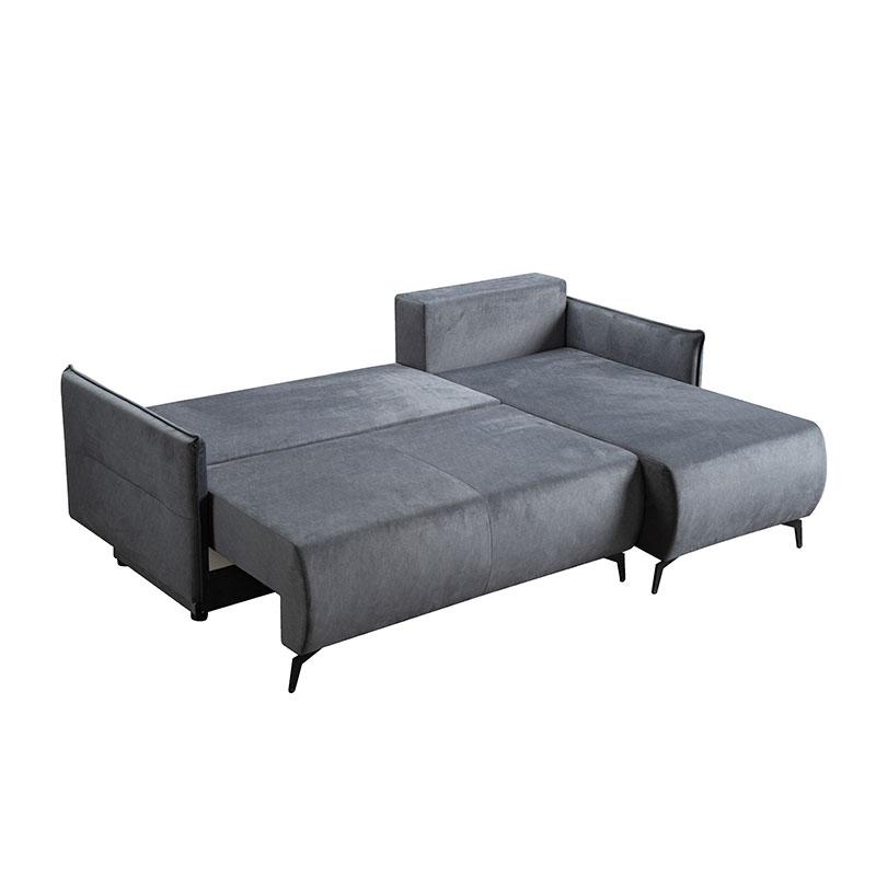ΓΩΝΙΑΚΟΣ ΚΑΝΑΠΕΣ-ΚΡΕΒΑΤΙ CASTEL ΓΚΡΙ 213x154x74εκ ΓΩΝΙΑΚΟΣ ΚΑΝΑΠΕΣ-ΚΡΕΒΑΤΙ CASTEL ΓΚΡΙ 213x154x74εκ