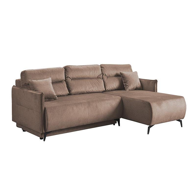 ΓΩΝΙΑΚΟΣ ΚΑΝΑΠΕΣ-ΚΡΕΒΑΤΙ CASTEL ΚΑΦΕ 213x154x74εκ ΓΩΝΙΑΚΟΣ ΚΑΝΑΠΕΣ-ΚΡΕΒΑΤΙ CASTEL ΚΑΦΕ 213x154x74εκ