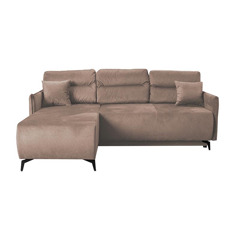 ΓΩΝΙΑΚΟΣ ΚΑΝΑΠΕΣ-ΚΡΕΒΑΤΙ CASTEL ΚΑΦΕ 213x154x74εκ ΓΩΝΙΑΚΟΣ ΚΑΝΑΠΕΣ-ΚΡΕΒΑΤΙ CASTEL ΚΑΦΕ 213x154x74εκ