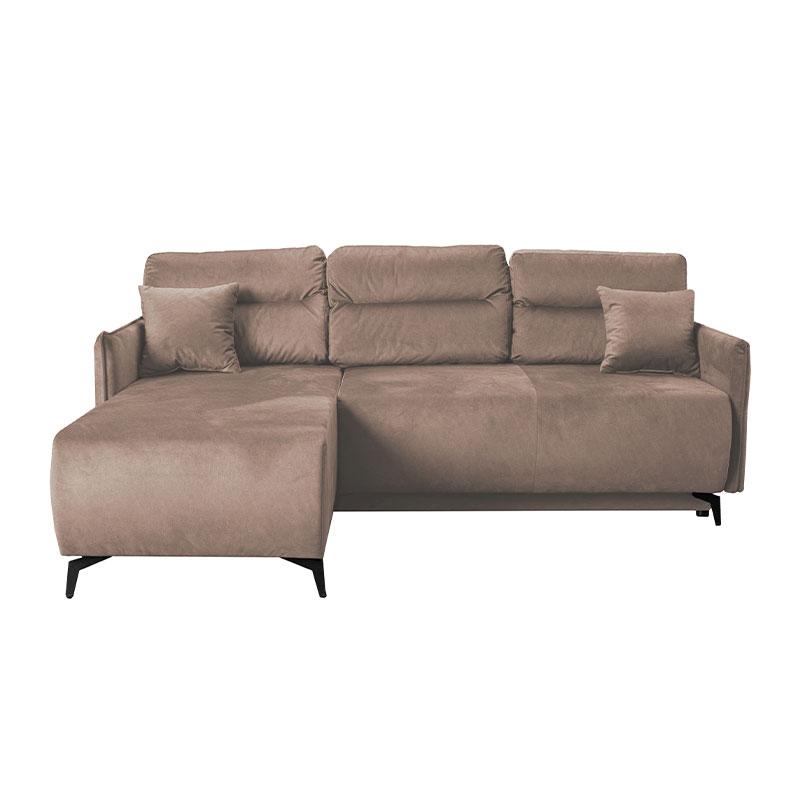 ΓΩΝΙΑΚΟΣ ΚΑΝΑΠΕΣ-ΚΡΕΒΑΤΙ CASTEL ΚΑΦΕ 213x154x74εκ ΓΩΝΙΑΚΟΣ ΚΑΝΑΠΕΣ-ΚΡΕΒΑΤΙ CASTEL ΚΑΦΕ 213x154x74εκ
