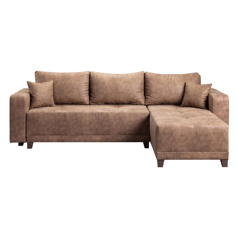 ΓΩΝΙΑΚΟΣ ΚΑΝΑΠΕΣ MOET ΚΑΦΕ ΧΡΩΜΑ 263x167x83εκ ΓΩΝΙΑΚΟΣ ΚΑΝΑΠΕΣ MOET ΚΑΦΕ ΧΡΩΜΑ 263x167x83εκ