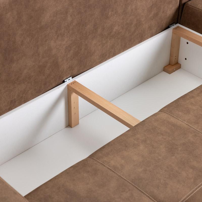 ΓΩΝΙΑΚΟΣ ΚΑΝΑΠΕΣ MOET ΚΑΦΕ ΧΡΩΜΑ 263x167x83εκ ΓΩΝΙΑΚΟΣ ΚΑΝΑΠΕΣ MOET ΚΑΦΕ ΧΡΩΜΑ 263x167x83εκ