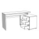 ΓΡΑΦΕΙΟ ARHIMED GREY OAK-ΜΑΥΡΟ 138x102x75εκ