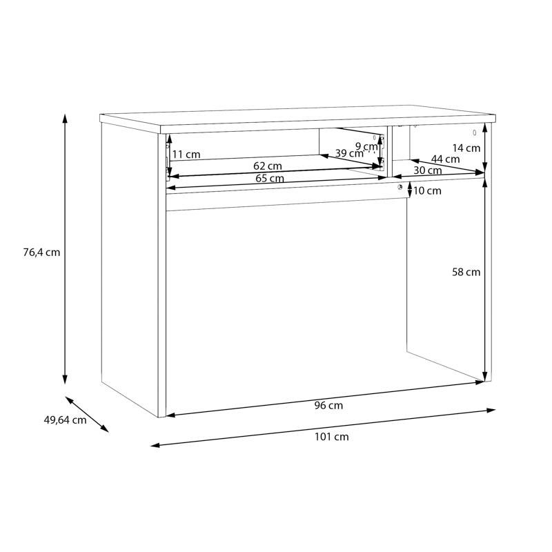 ΓΡΑΦΕΙΟ ARIA MAUVELLA OAK ΧΡΩΜΑ 101x50x77εκ ΓΡΑΦΕΙΟ ARIA MAUVELLA OAK ΧΡΩΜΑ 101x50x77εκ
